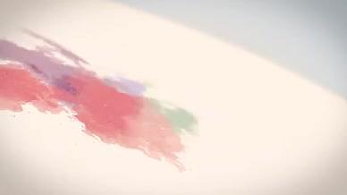 中国风彩色水墨晕开遮罩AE模板视频的预览图
